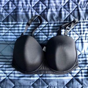 Black Underwire Strapless convertible Bra 32 DDD